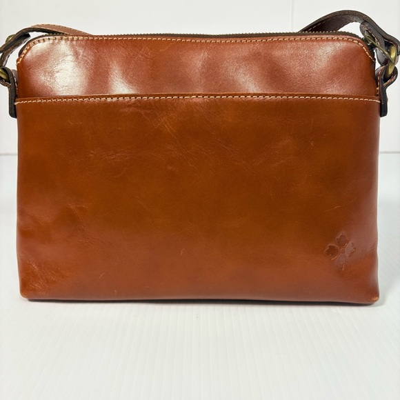 Patricia Nash Avellino Brown Full Grain Leather Adjustable Strap Crossbody Bag - Picture 5 of 16